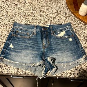 Abercrombie and fitch blue Jean shorts